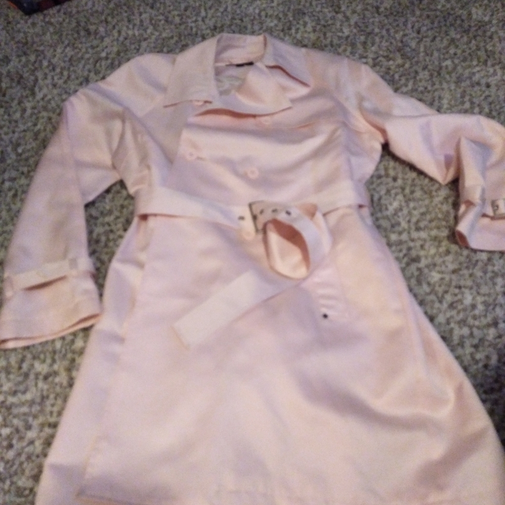 Beautiful Black Rivet Trench  Jacket nwot